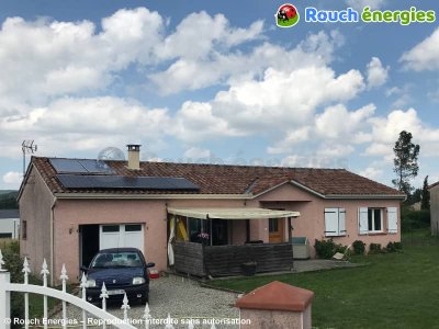 Bi-verre Solarwatt et chauffe-eau solaire à Mirepoix, en Ariège