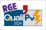 logo QualiPV 2023 RGE Reconnu Garant de l'Environnement