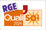 logo Qualisol 2024 RGE Reconnu Garant de l'Environnement